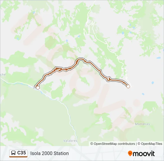 C35 Bus Line Map