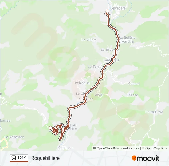 C44 Bus Line Map