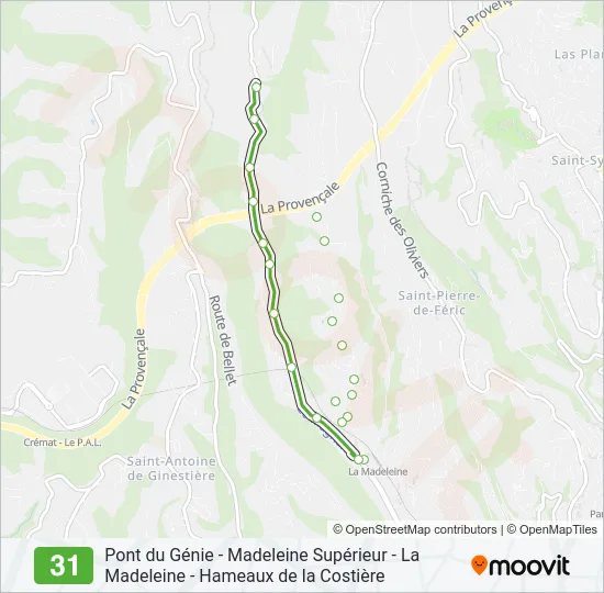 31 Bus Line Map