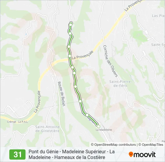 31 Bus Line Map