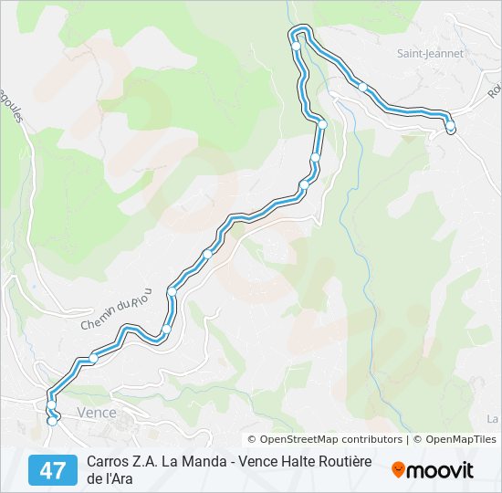 47 Route: Schedules, Stops Maps - Le Baou Des