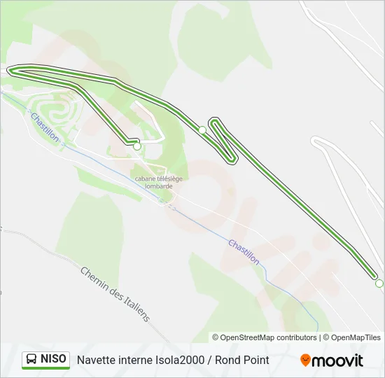NISO Bus Line Map