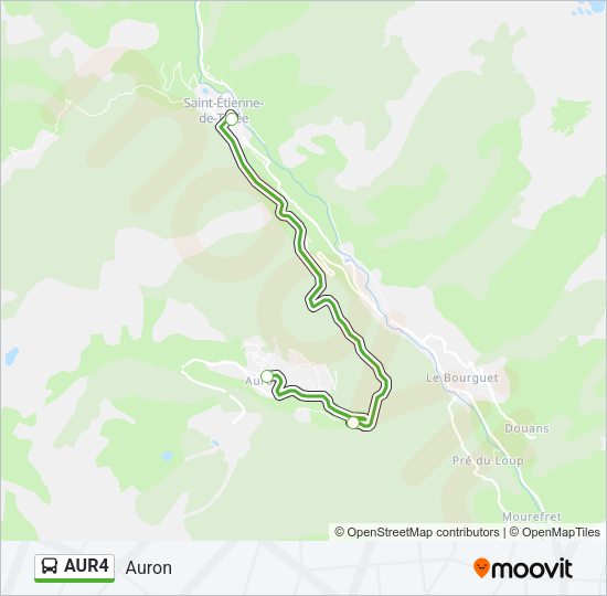 AUR4 Bus Line Map