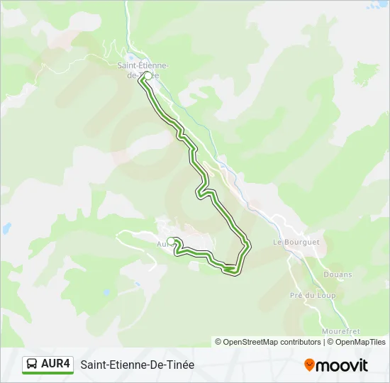 AUR4 Bus Line Map