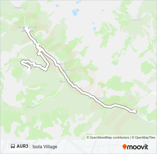 AUR3 Bus Line Map