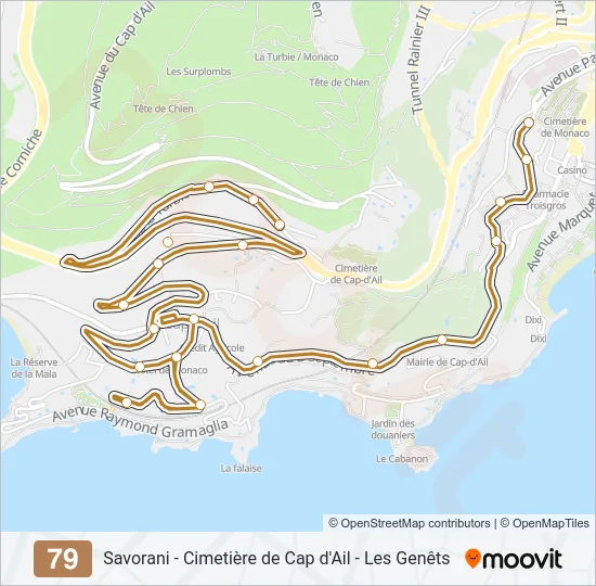 79 Bus Line Map