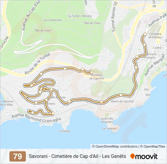 79 Bus Line Map