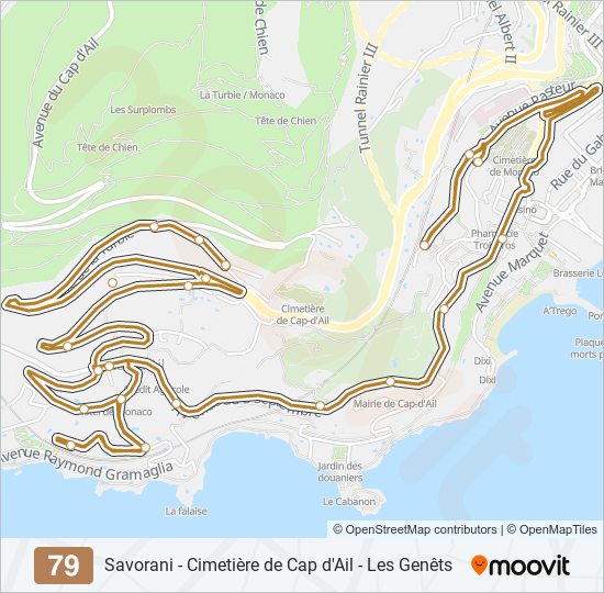 79 bus Line Map