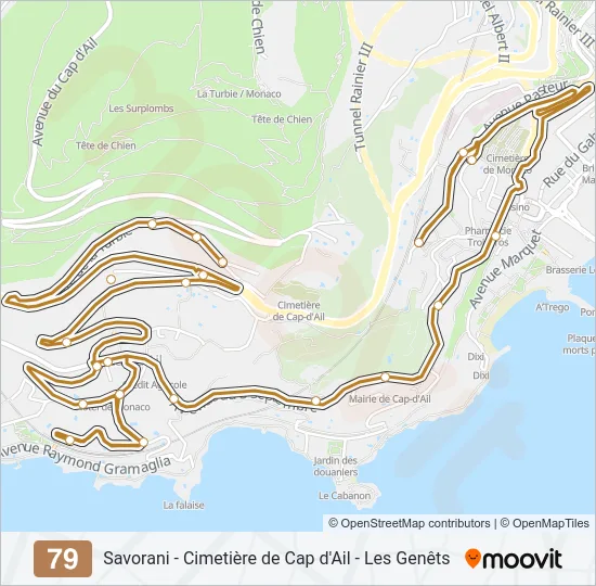79 Bus Line Map