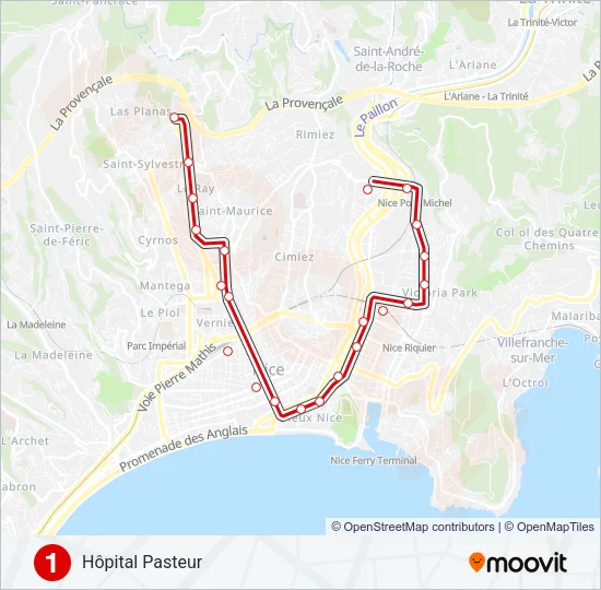 L1 Light Rail Line Map