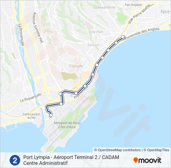L2 Light Rail Line Map