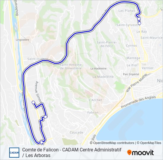 Mapa de CN de autobús