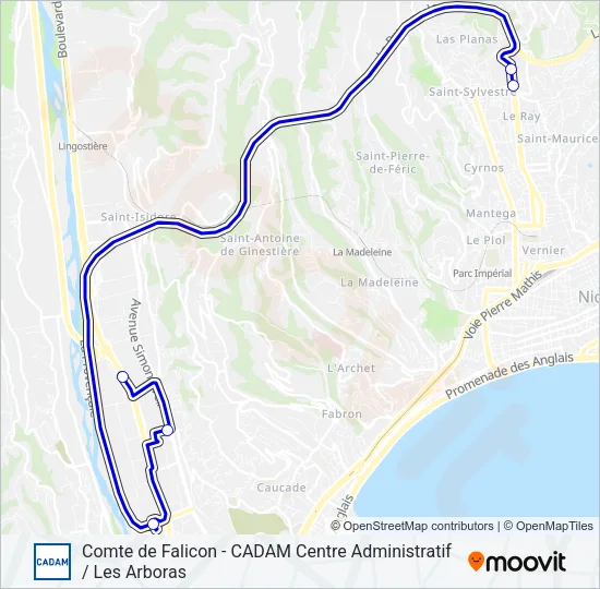 CN Bus Line Map