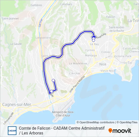 CN Bus Line Map