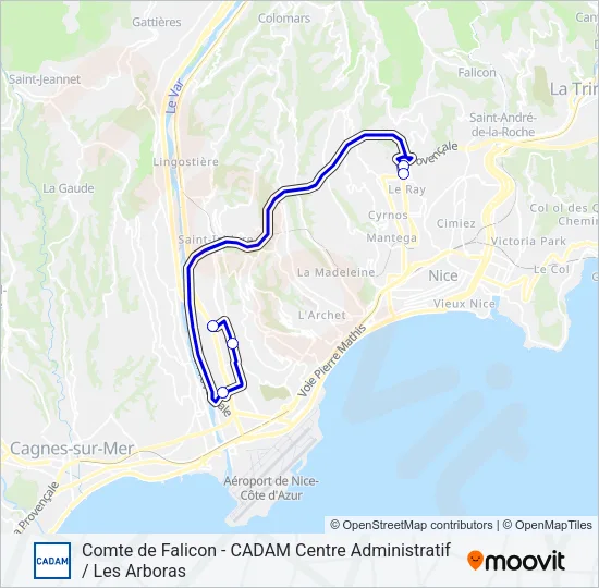CN Bus Line Map