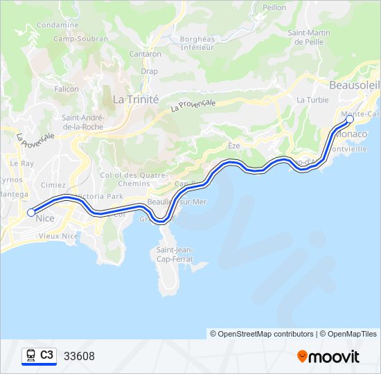 Mapa de C3 de tren