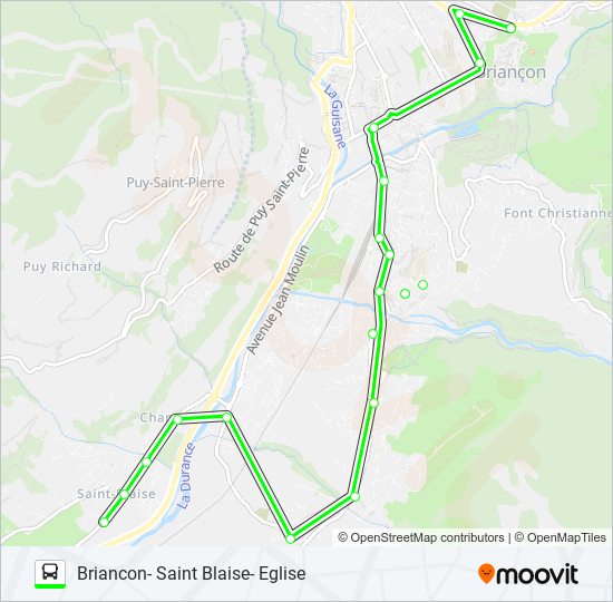 Plan de la ligne L03-URBAIN de bus