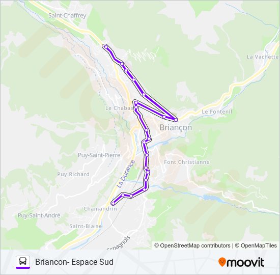 Mapa de LD-URBAIN de autobús