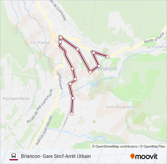 L01-URBAIN Bus Line Map