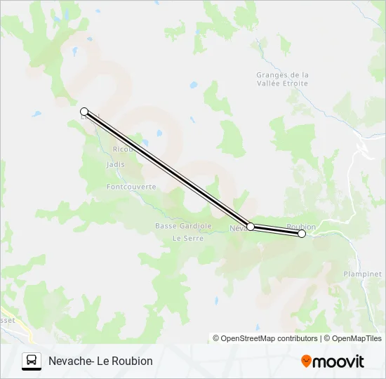 LIGNE N4 Bus Line Map
