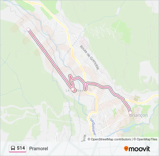 S14 Bus Line Map