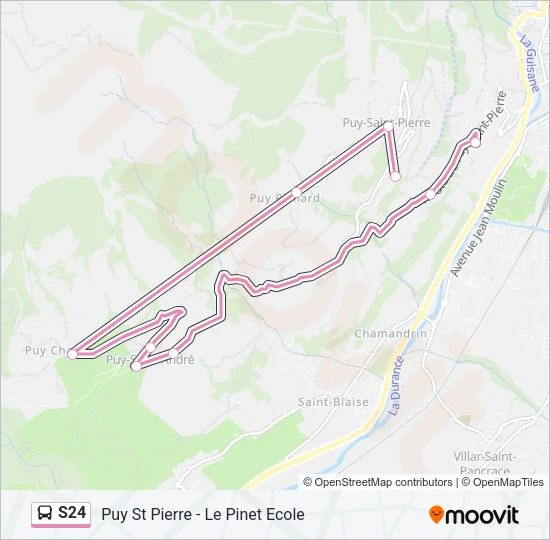 S24 Bus Line Map
