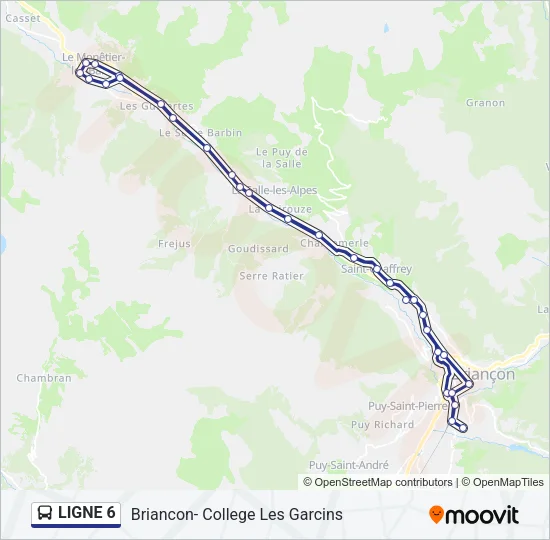 LIGNE 6 Bus Line Map