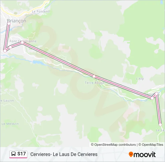 S17 Bus Line Map