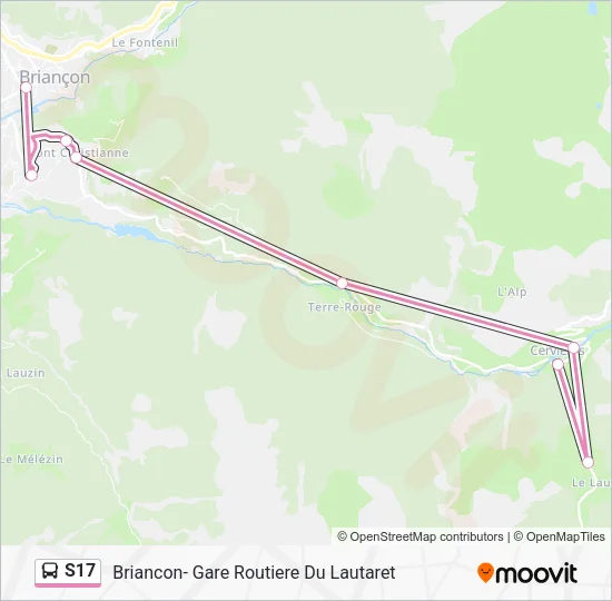 S17 Bus Line Map