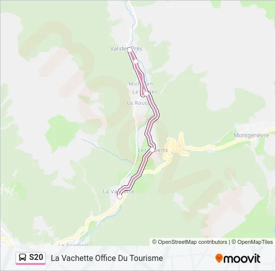 S20 Bus Line Map