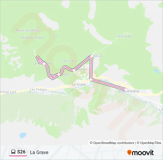 S26 Bus Line Map