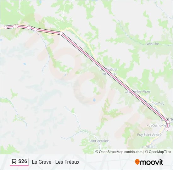 S26 Bus Line Map