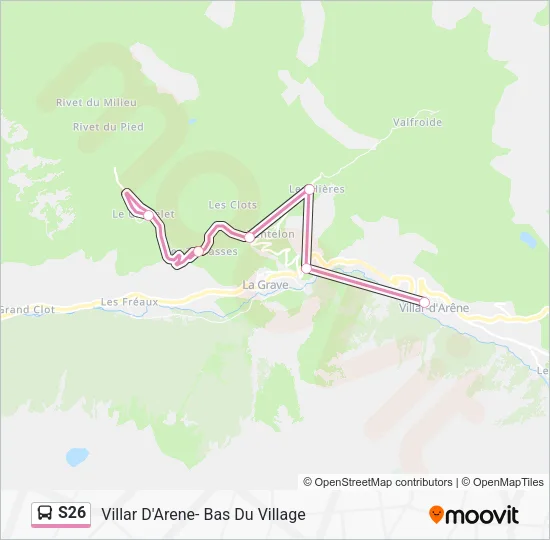 S26 Bus Line Map