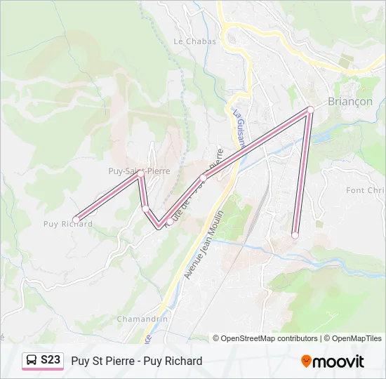 S23 Bus Line Map