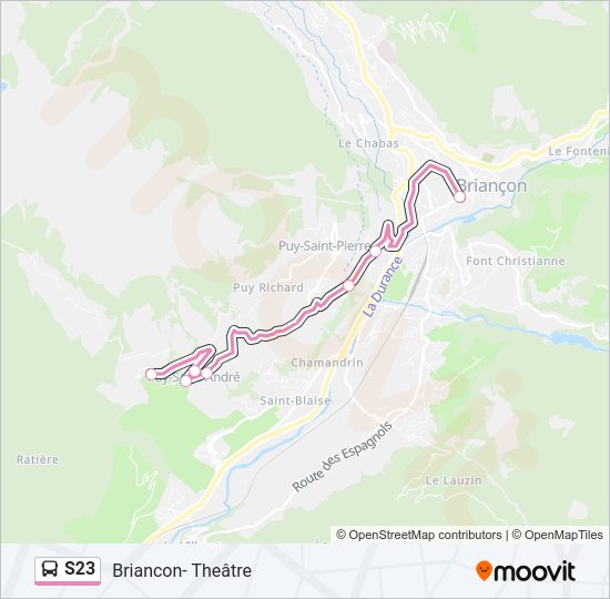S23 Bus Line Map