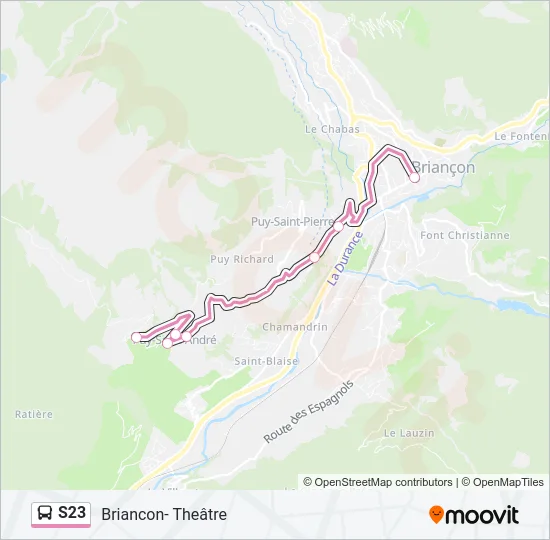 S23 Bus Line Map