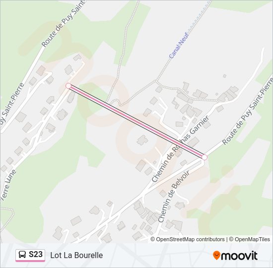 S23 Bus Line Map