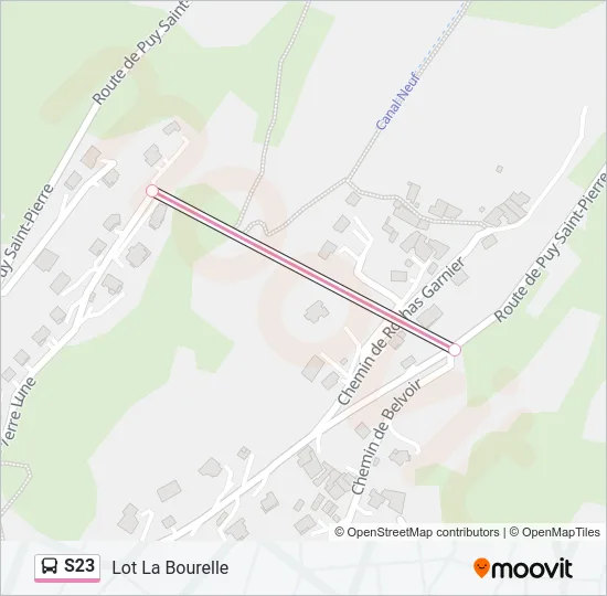 S23 Bus Line Map