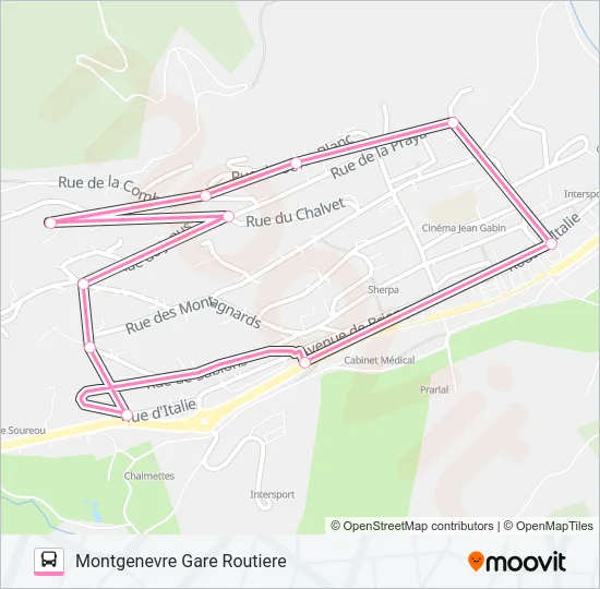 MTG VILLAGE N2 B2 Bus Line Map