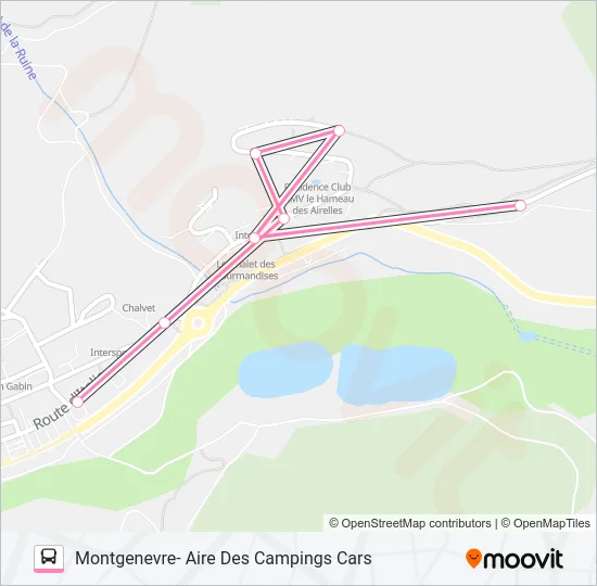 MTG FRONT NEIGE N1 2 Bus Line Map