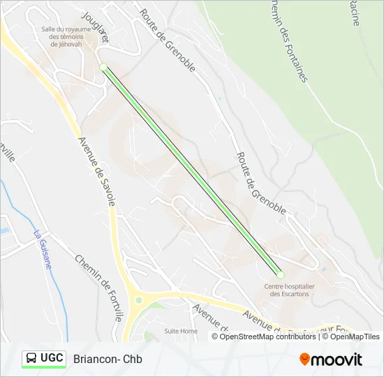 UGC Bus Line Map