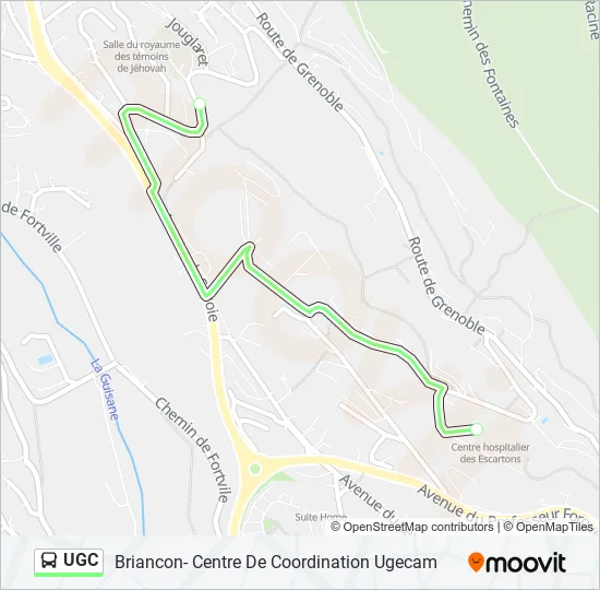 UGC Bus Line Map