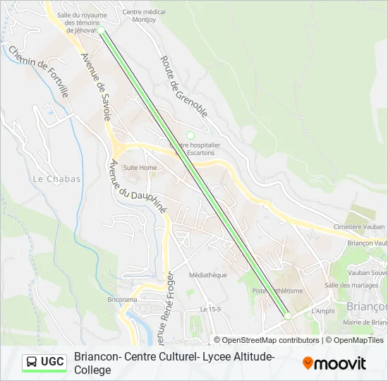 UGC Bus Line Map