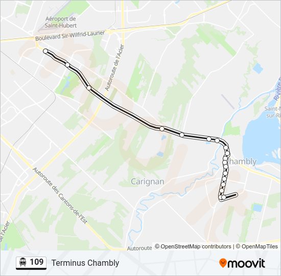 109 Shuttle Line Map
