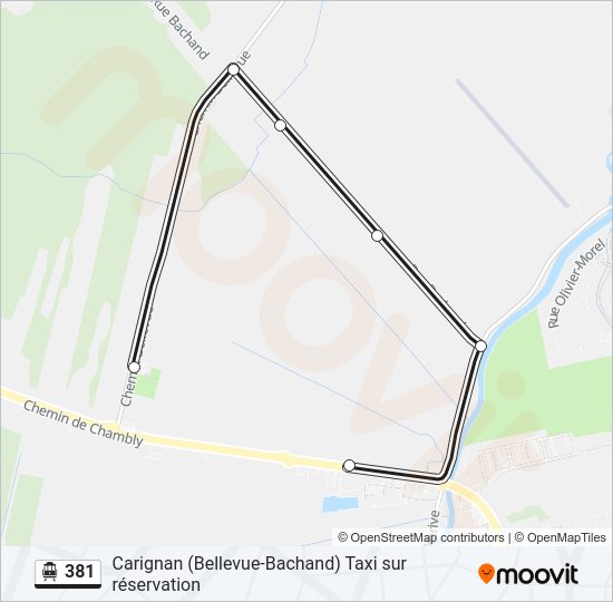 381 Shuttle Line Map