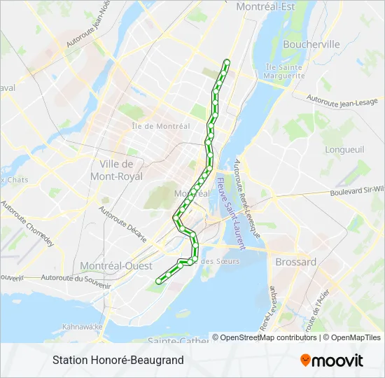LIGNE 1 - VERTE Metro Line Map