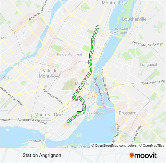 LIGNE 1 - VERTE Metro Line Map