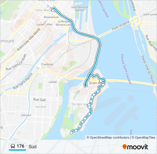 176 Bus Line Map