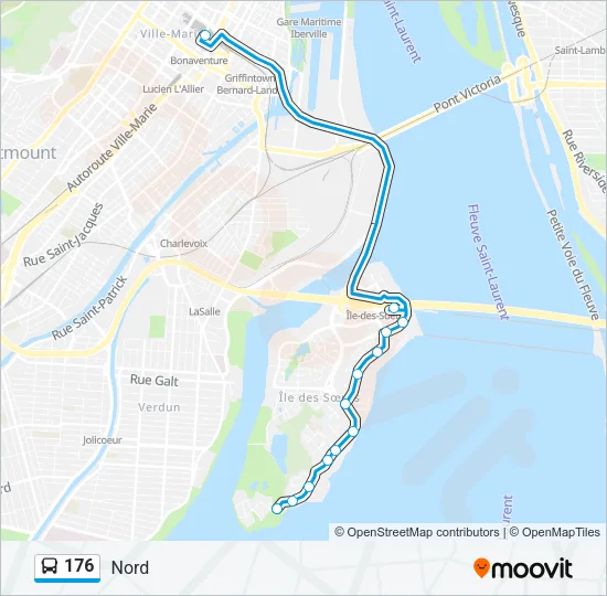 176 Bus Line Map