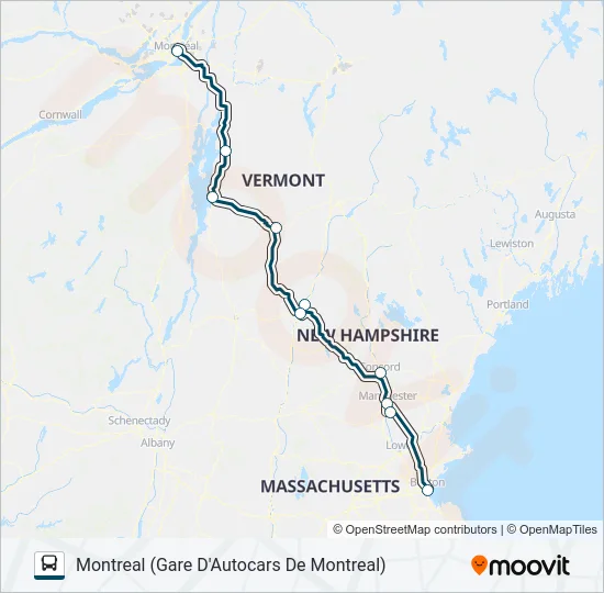 GREYHOUND US0260 Bus Line Map